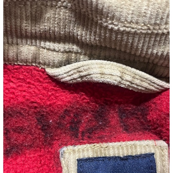 Gap‎ Youth Tan Corduroy Zip Fleece Insulated Barn Coat Adjustable Large (10) - Picture 5 of 8